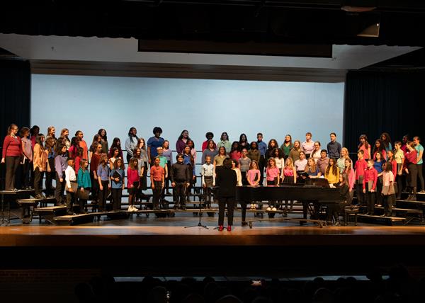 2023 All County Chorus Students Performing
